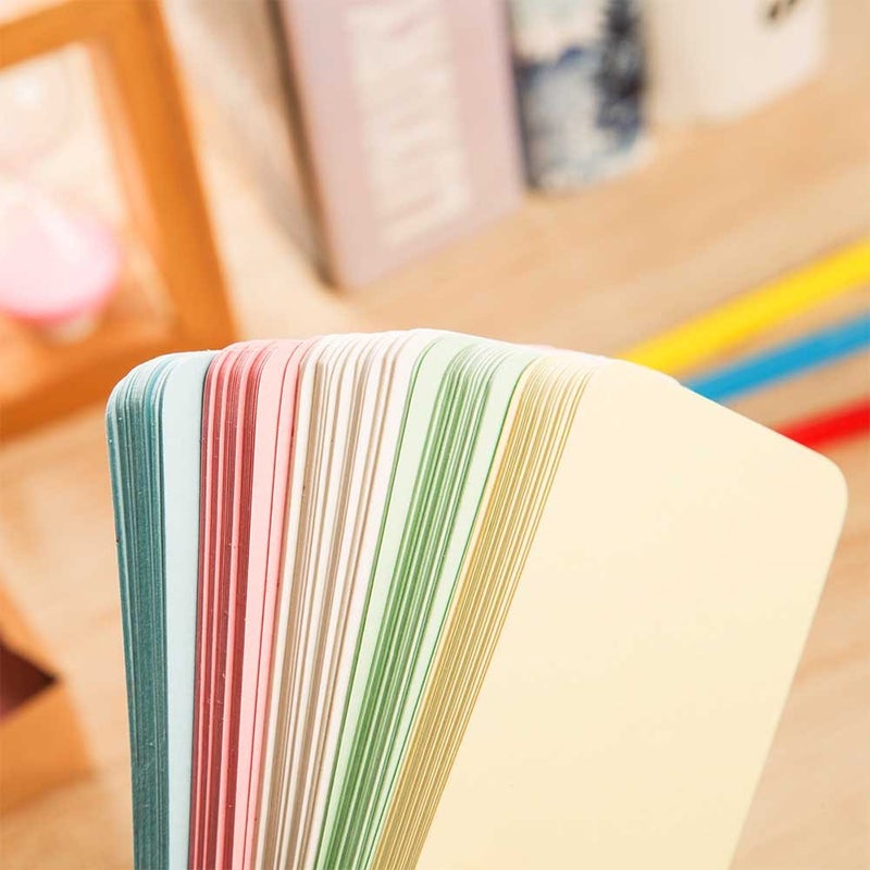 ZOOYOO Blank Colour Cardboard Message Cards - DIY Tag Cards, 100pcs - Image 5